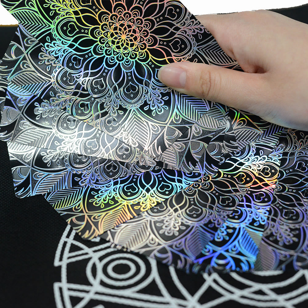 Cartes de tarot Olivenorma bronzantes en feuille d'or brillantes au laser