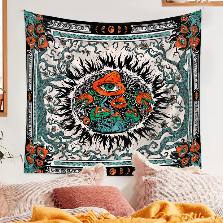 Tapisserie murale trippante aux champignons Olivenorma