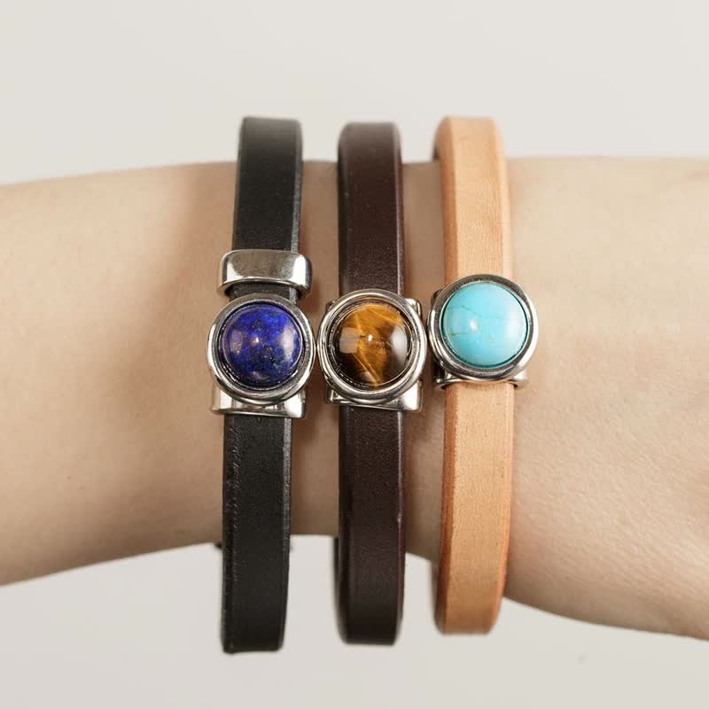 Bracelets en cuir oraculaires Olivenorma