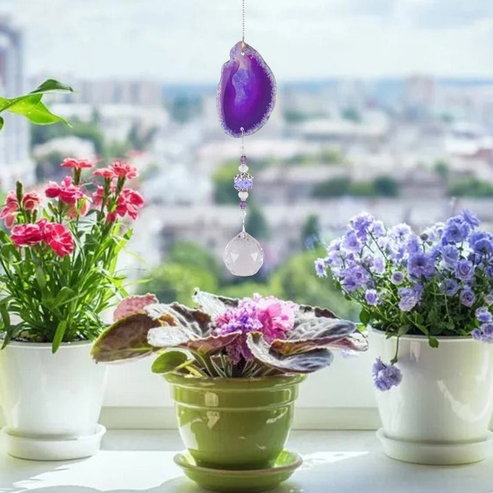 Pendentif suspendu fait main Olivenorma Carillon éolien en cristal de soleil