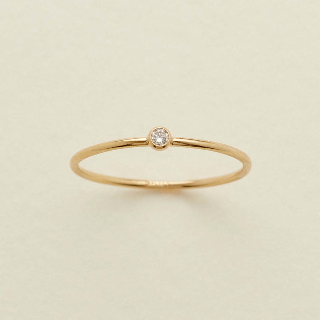 Bague fine de naissance Olivenorma avec pierre de naissance pour 12 mois - image 12