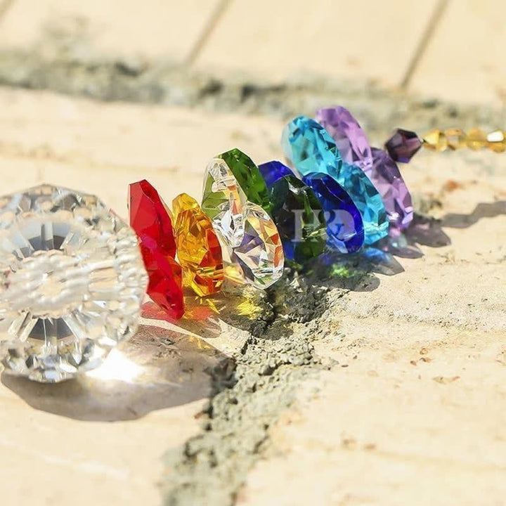Attrape-soleil en cristal, ornement en pierre précieuse de planète météore