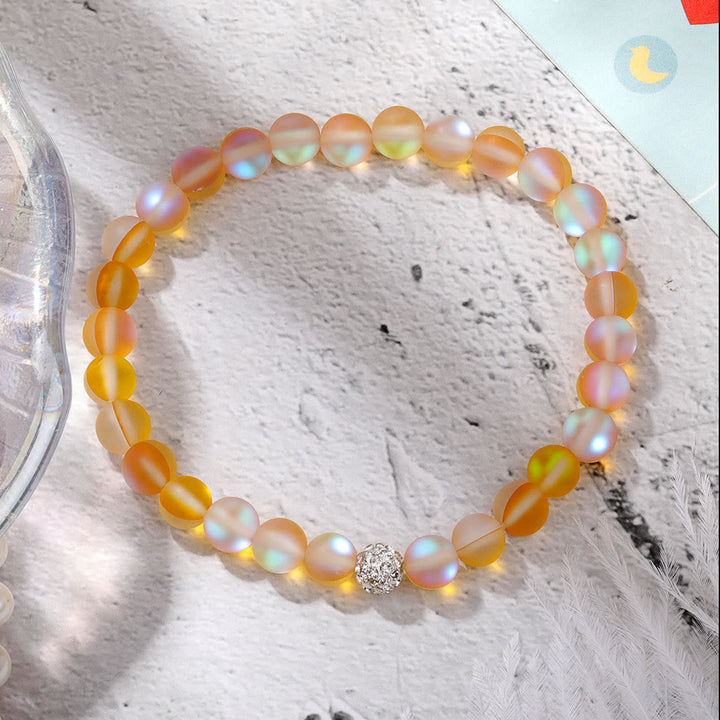 Bracelet Olivenorma en perles de verre et cristal de zircon