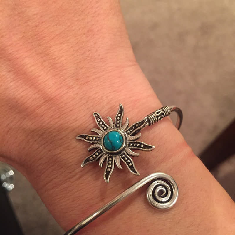 Bracelet créatif rétro tournesol turquoise