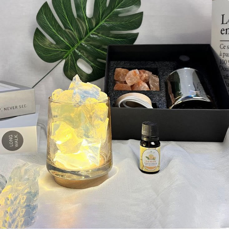 Coffret cadeau diffuseur sans flamme Olivenorma Lampe d'aromathérapie en cristal 