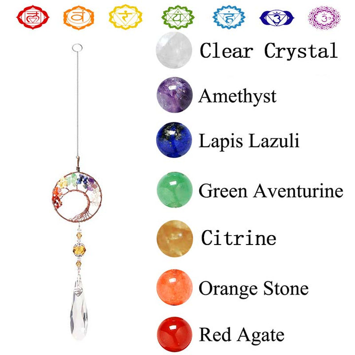 Capteur de soleil Arbre de vie Reiki Chakra Olivenorma 