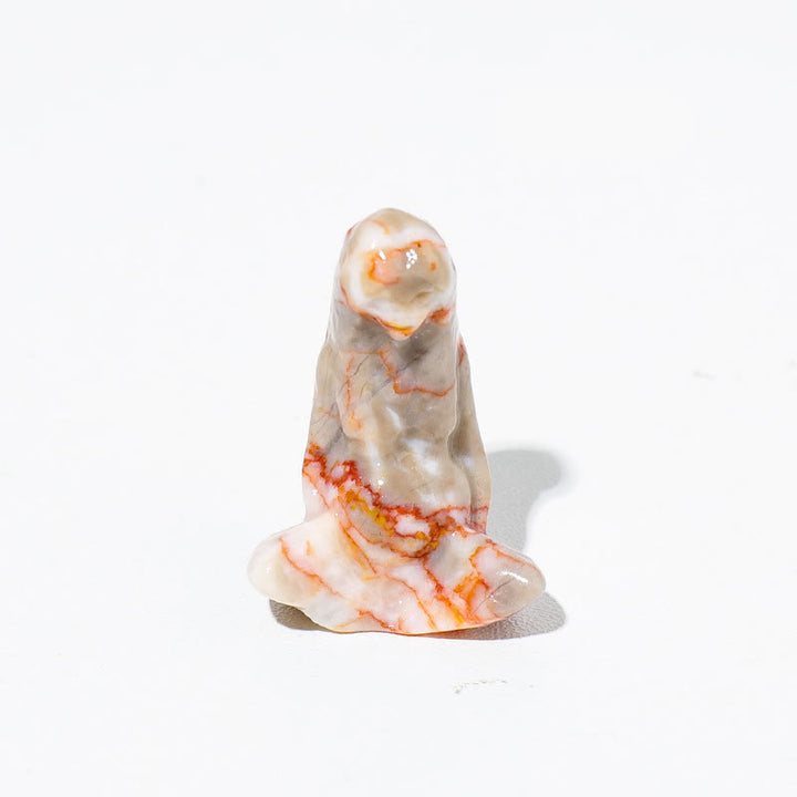Pierre brute naturelle Olivenorma Déesse Gaia Sculpture Décoration en pierres précieuses - Rhodochrosite - image 16