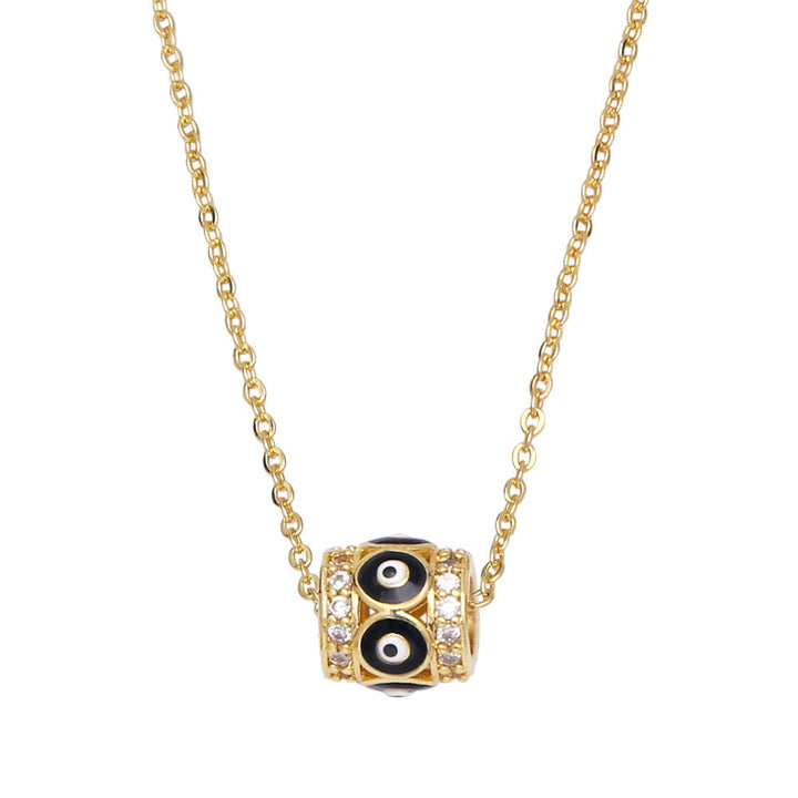 Collier avec pendentif mauvais œil turc style hip-hop Olivenorma