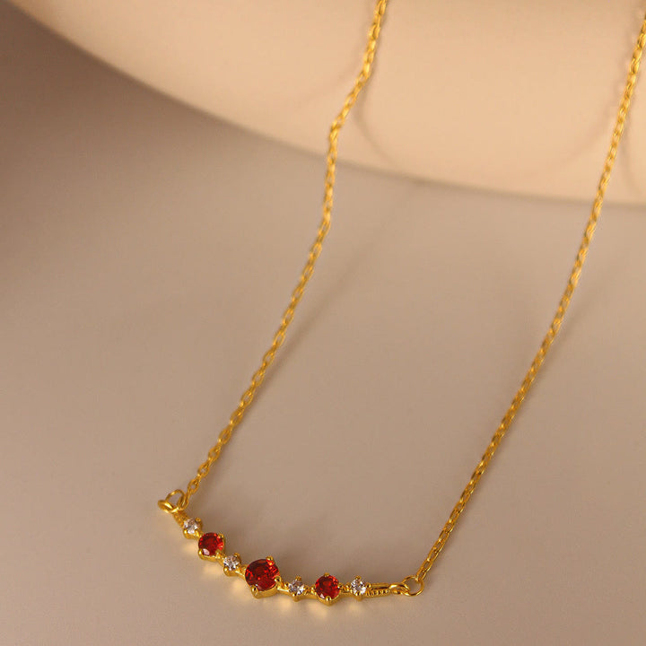 Collier Olivenorma « Symbole d'indépendance » avec diamants et grenats