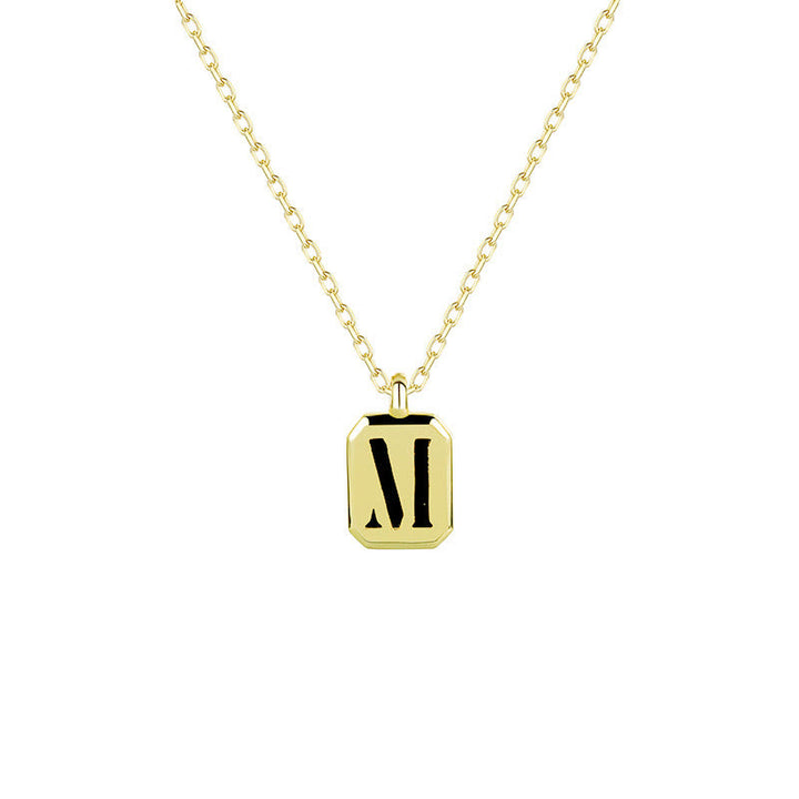 Collier Initiale Personnalisable en Or Olivenorma - Obsidienne - M - image 16