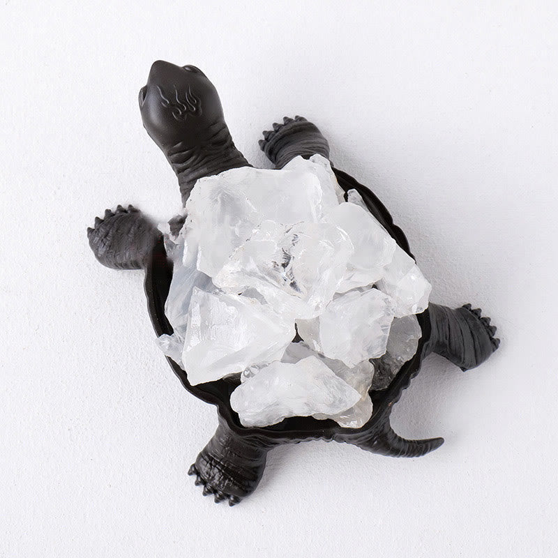 Lampe décorative en forme de tortue en cristal naturel Olivenorma 
