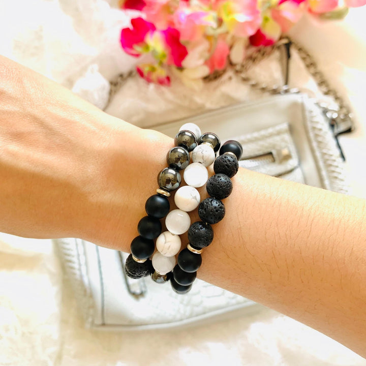 Bracelet en cristal triple protection « Force de protection » Olivenorma 