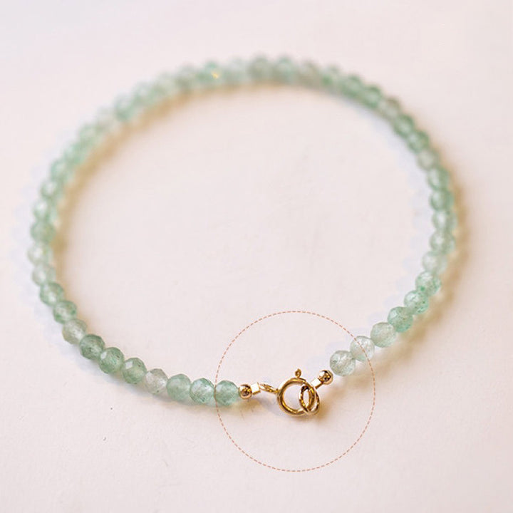 Lady Luck - Bracelet en pierres précieuses aventurine verte 