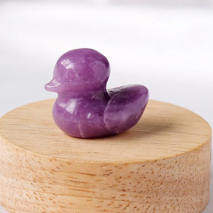 Décoration en pierre précieuse sculptée en forme de canard en cristal de quartz Olivenorma de 1,2 pouce - image 44