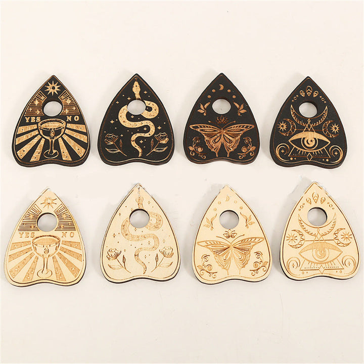 Olivenorma Lot de 4 plateaux à boules de cristal en bois Étagère à cristaux