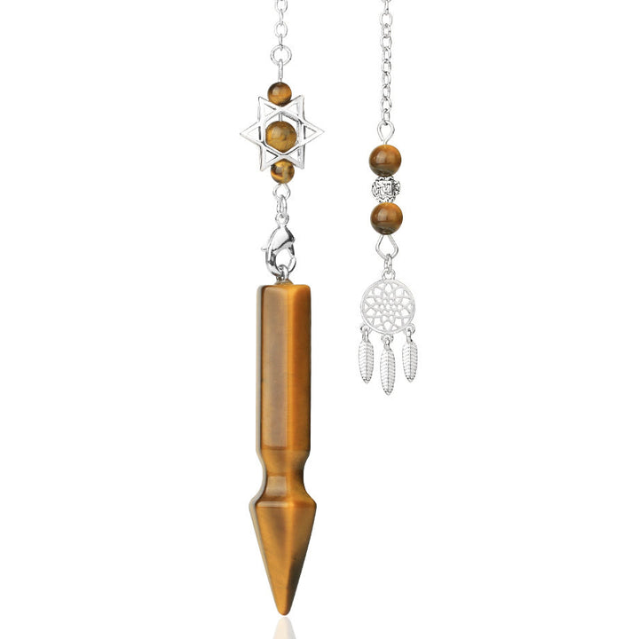 Pendule Lotus Metatron en cristal naturel Olivenorma