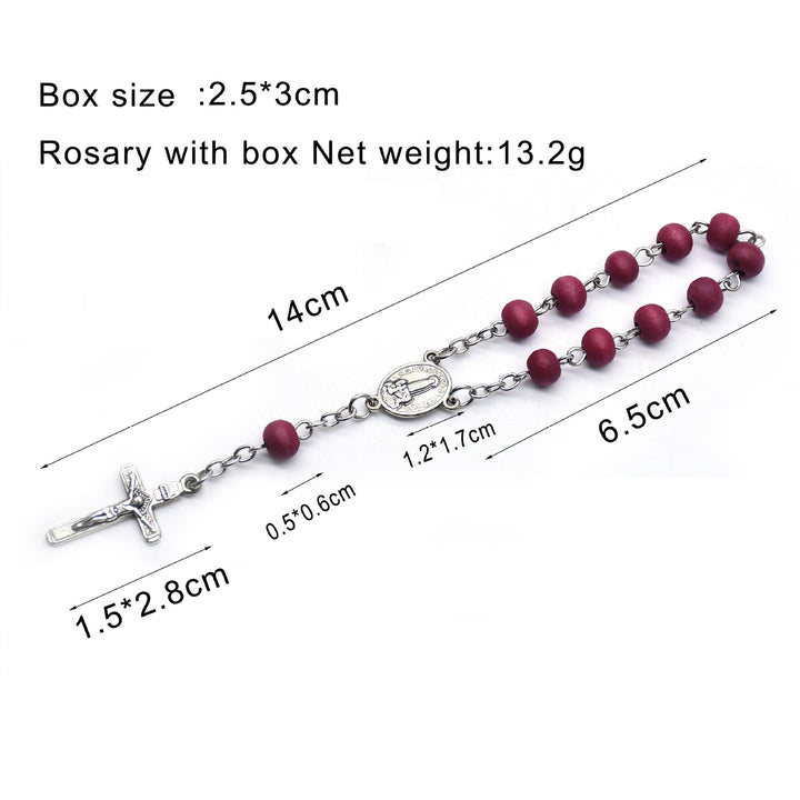 Chapelet de perles d'encens Olivenorma, bracelet de prière, croix 