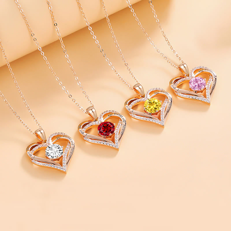 Olivenorma « Je t'aimerai toujours » – Collier cœur pierre de naissance Amour éternel - image 43