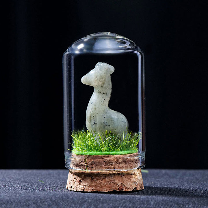 Décoration en pierre précieuse sculptée en cristal naturel d'alpaga Olivenorma