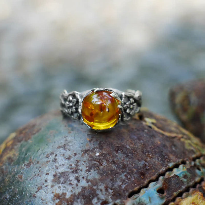 Bague Fleur d'Ambre Antique - 11 - image 0