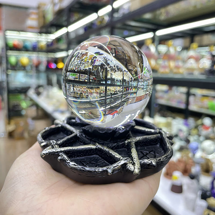Support de boule de cristal en forme d'étoile Olivenorma
