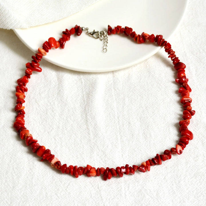 Collier en cristal poli de forme irrégulière Olivenorma