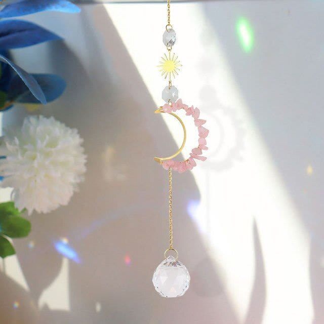 Carillon éolien mural Olivenorma Moon Suncatcher 