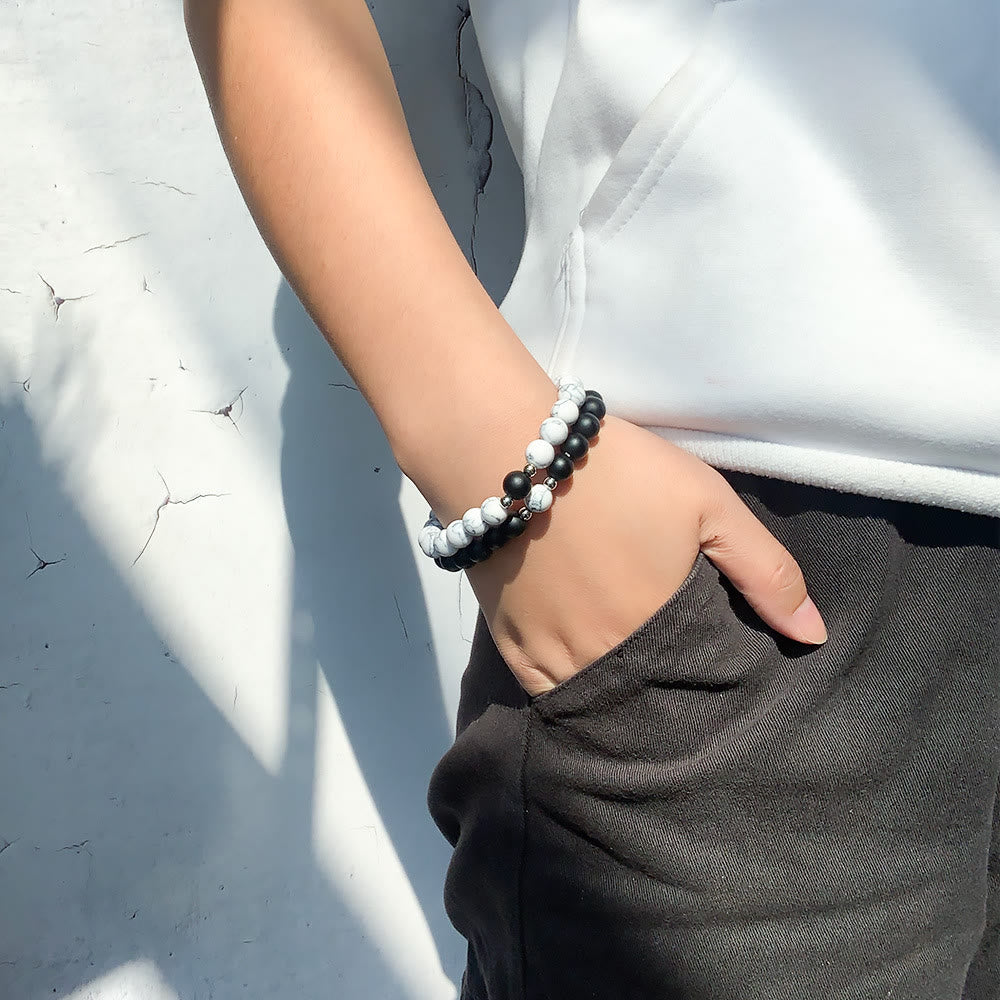 Ensemble de 2 bracelets magnétiques Olivenorma pour couple 
