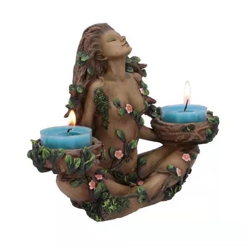 Décoration de bougie chauffe-plat Olivenorma Balance of Nature Female Tree Spirit
