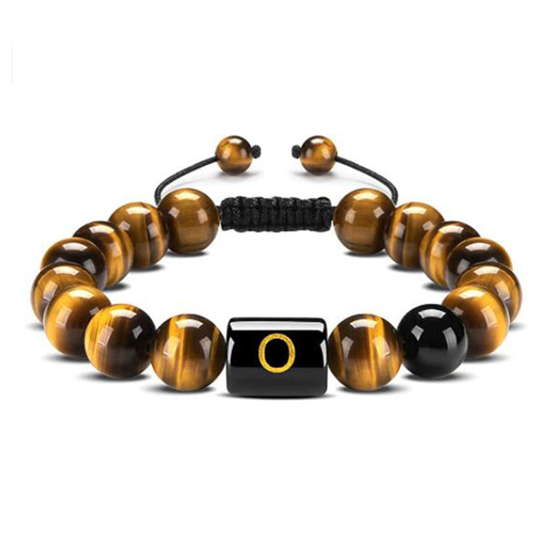 Bracelet de protection lettre œil de tigre - Œil de tigre - O - image 18