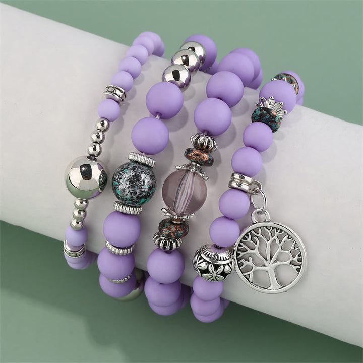 Ensemble de bracelets en perles Olivenorma Bohême Arbre De Vie 