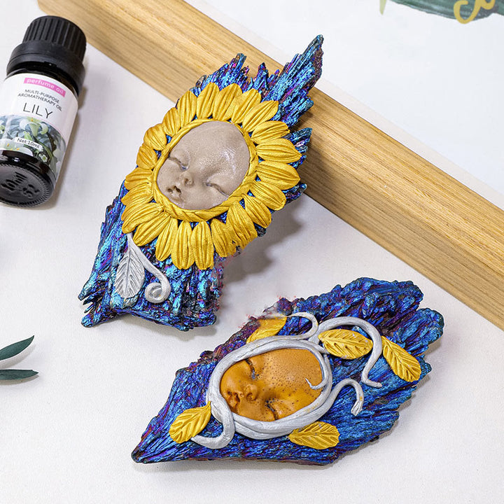 Décoration en pierres précieuses pour l'artisanat elfique, tourmaline cyanite Aura Olivenorma