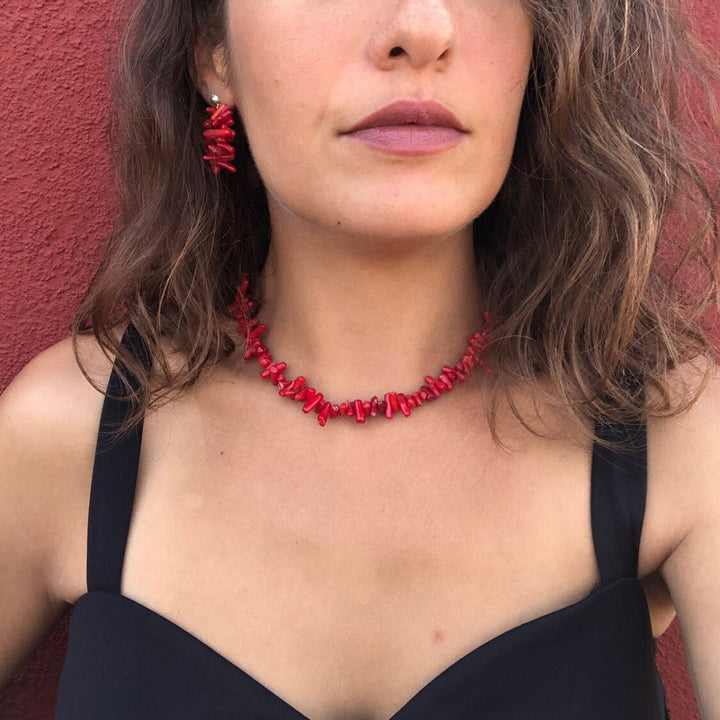 Collier en cristal poli de forme irrégulière Olivenorma