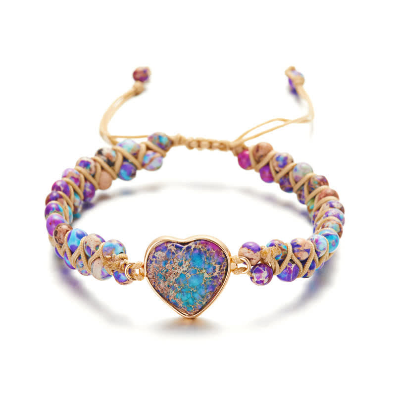 Bracelet gardien de pierre empereur coloré Olivenorma 