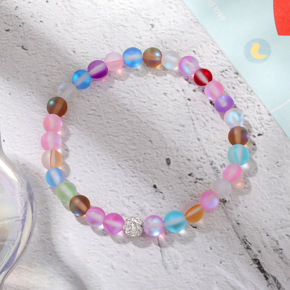 Bracelet Olivenorma en perles de verre et cristal de zircon