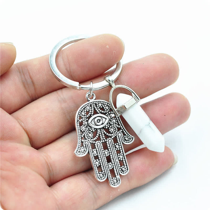 Porte-clés en cristal inspirant en forme de main de Fatima Olivenorma