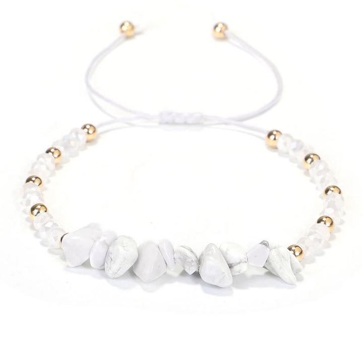 Bracelet en fil de gravier et cristal de Bohème Olivenorma
