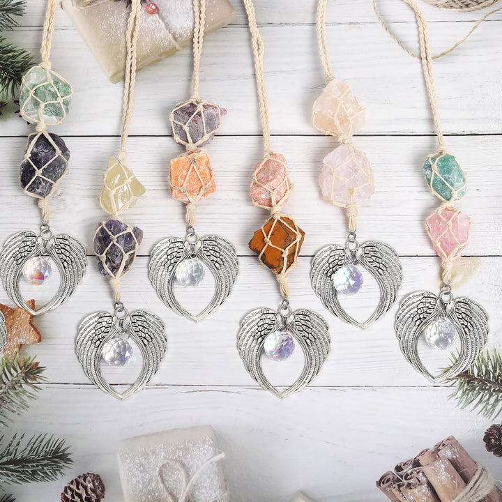 Décoration de fenêtre en forme d'aile d'ange en métal Olivenorma SunCatcher