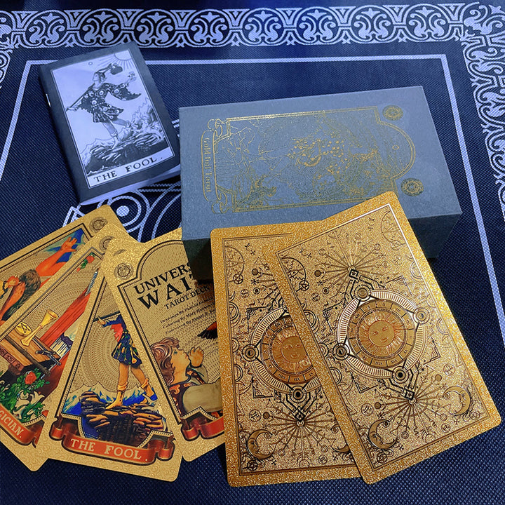 Cartes de tarot classiques Olivenorma Bronzing Golden Sun
