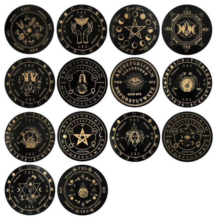 Jeu de tarot avec pendule divinatoire en bois Olivenorma