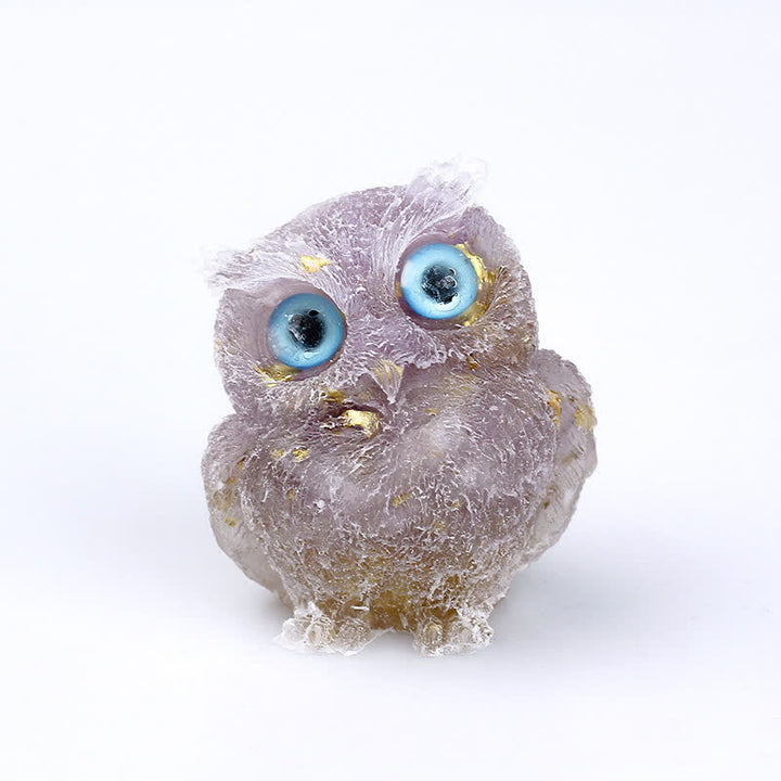 Figurine de hibou en cristal Olivenorma Wise Guardian, décoration en pierre précieuse - Lavande Améthyste - 2,28 po (L) * 1,89 po (l) * 1,53 po (H) - image 49