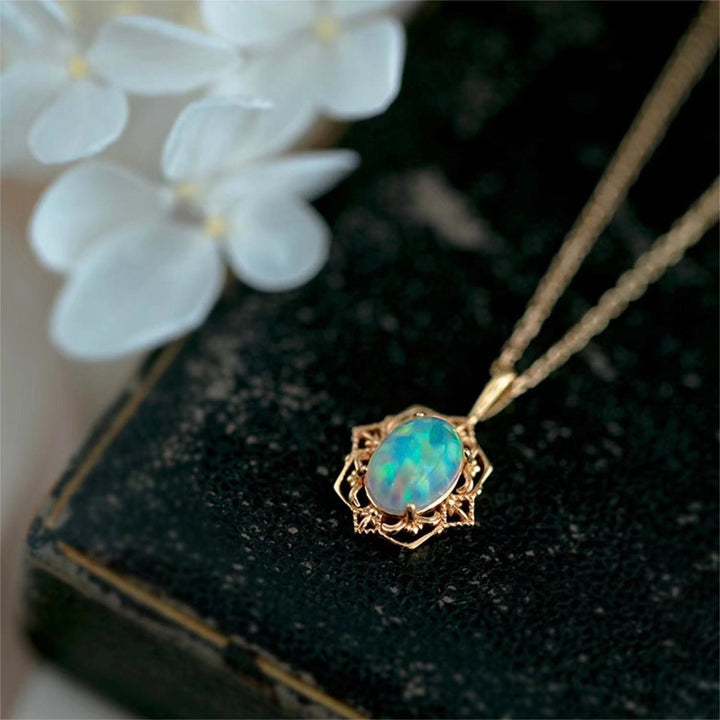 Collier ajustable en argent sterling avec dentelle de style vintage Olivenorma 