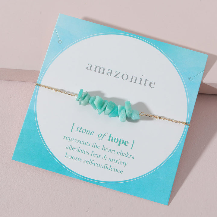 Bracelet à breloques en forme d'étoile en amazonite Olivenorma 