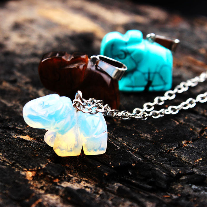 Collier crâne en cristal « Guérison puissante » Olivenorma 