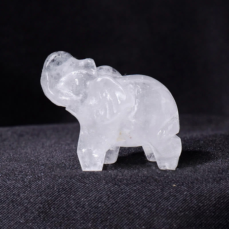 Ornement en pierre précieuse sculptée en cristal naturel Olivenorma - Cristal clair - image 1