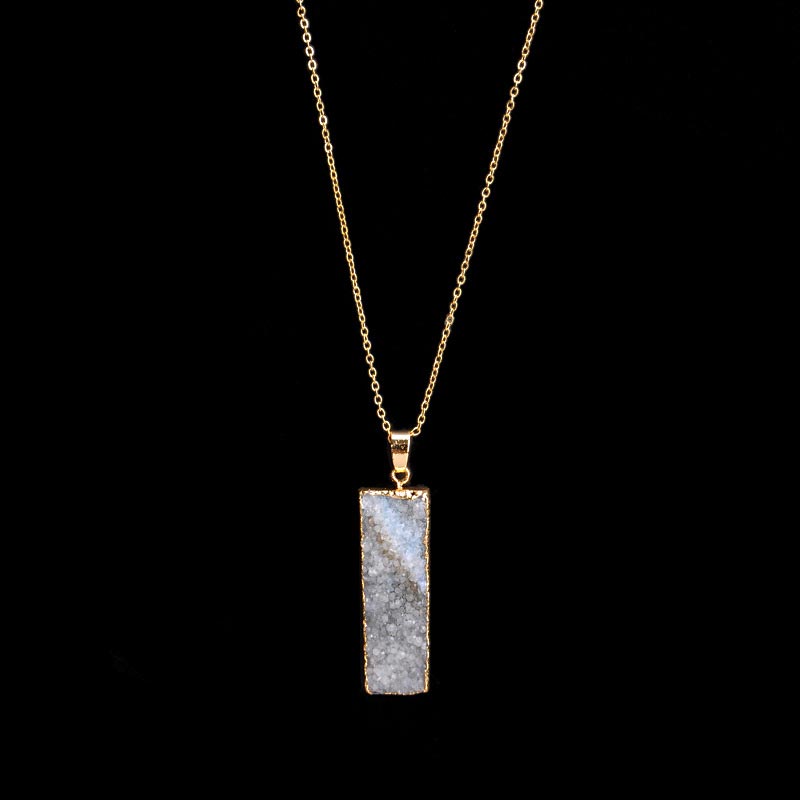 Collier en pierre de cristal naturel Olivenorma 