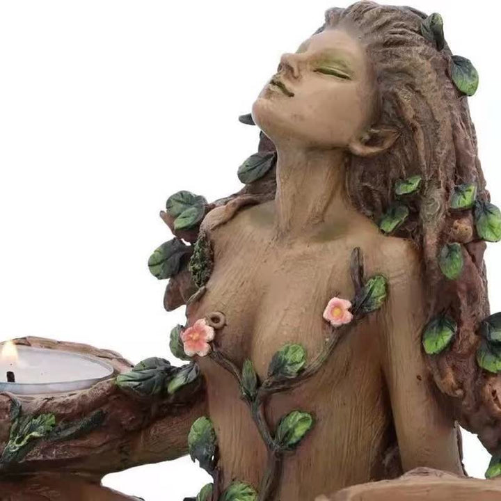 Décoration de bougie chauffe-plat Olivenorma Balance of Nature Female Tree Spirit