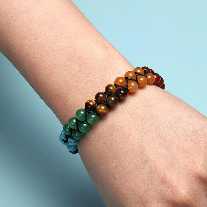 Bracelet de guérison des chakras orgonite Olivenorma