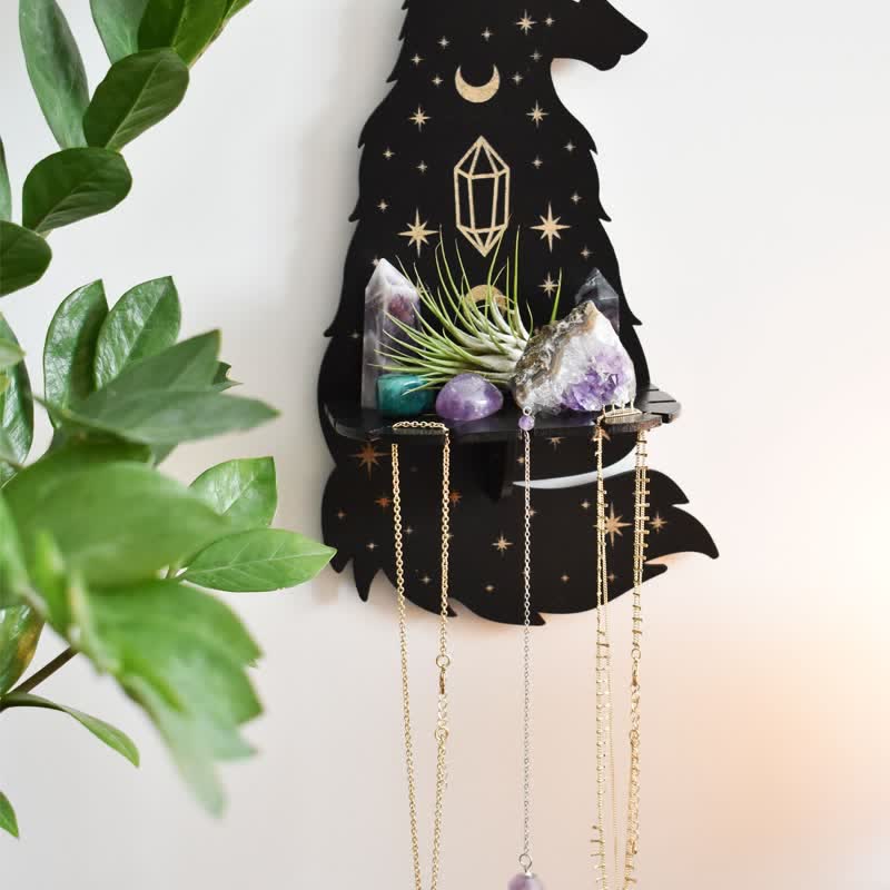 Etagère en cristal pour autel du loup céleste Olivenorma 