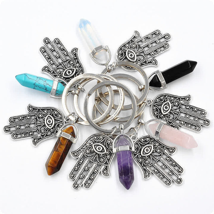 Porte-clés en cristal inspirant en forme de main de Fatima Olivenorma